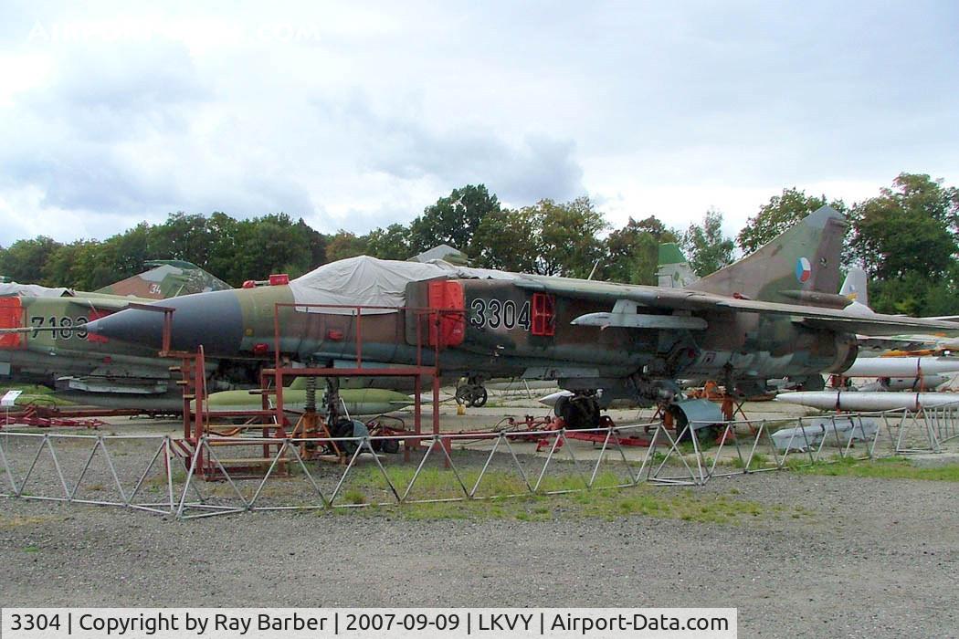 3304, Mikoyan-Gurevich MiG-23ML C/N 23304/16319, 3304   Mikoyan Mig-23ML Flogger G [0390323304] (Ex Czech Air Force / Nadace Letecke Historicke Spolecnosti) Vyskov~OK 09/09/2007