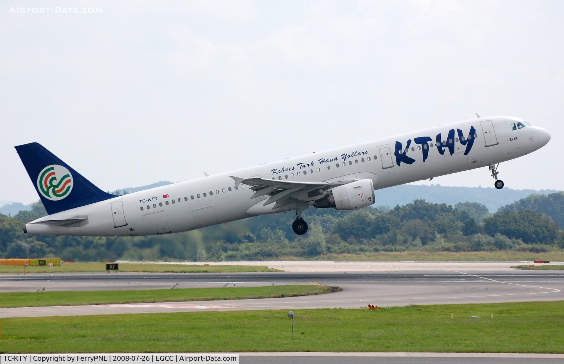 TC-KTY, 1999 Airbus A321-211 C/N 1012, Kibris A321 lifting-off.