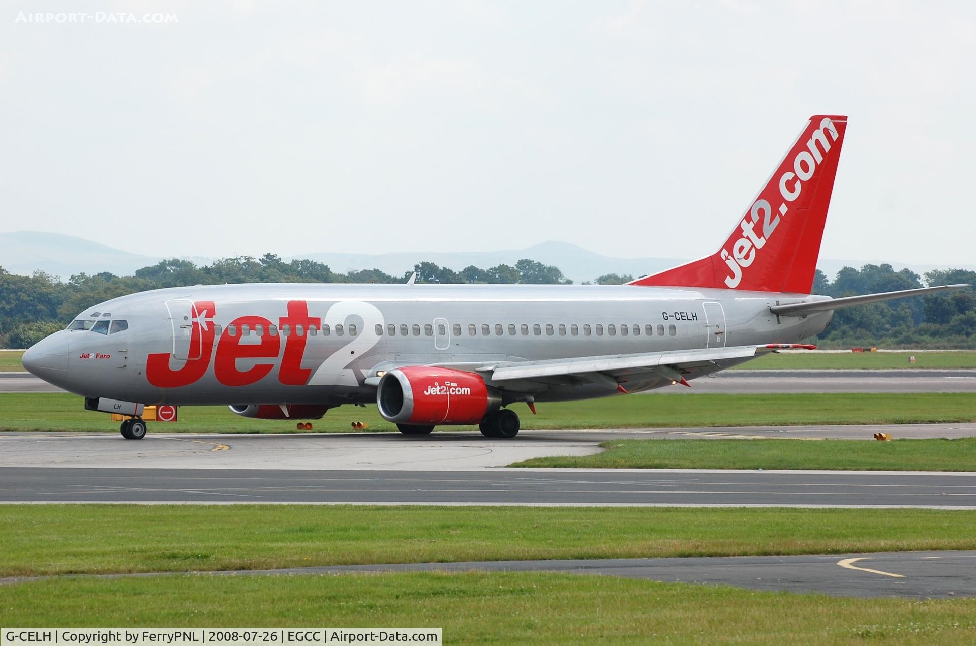 G-CELH, 1986 Boeing 737-330 C/N 23525, Arrival of Jet2 B733. Stored Oct 2018.