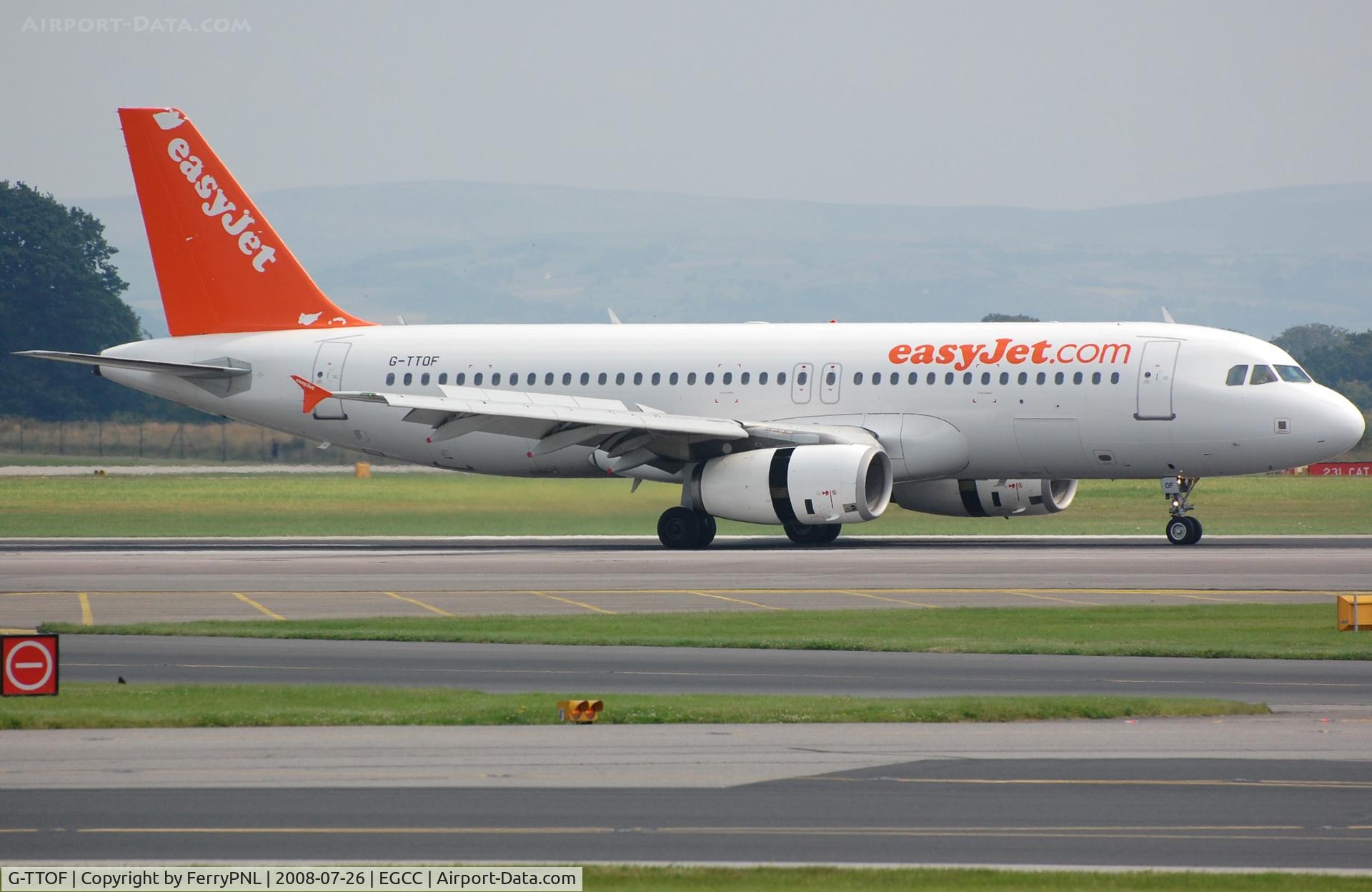G-TTOF, 2002 Airbus A320-232 C/N 1918, Easyjet A320 landed.