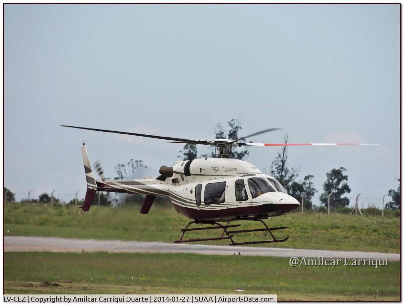 LV-CEZ, Bell 427 C/N 56072, Taxi in SUAA