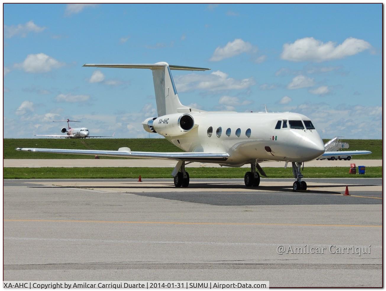 XA-AHC, 1975 Grumman G-1159 Gulfstream II C/N 161, Landed at SUMU