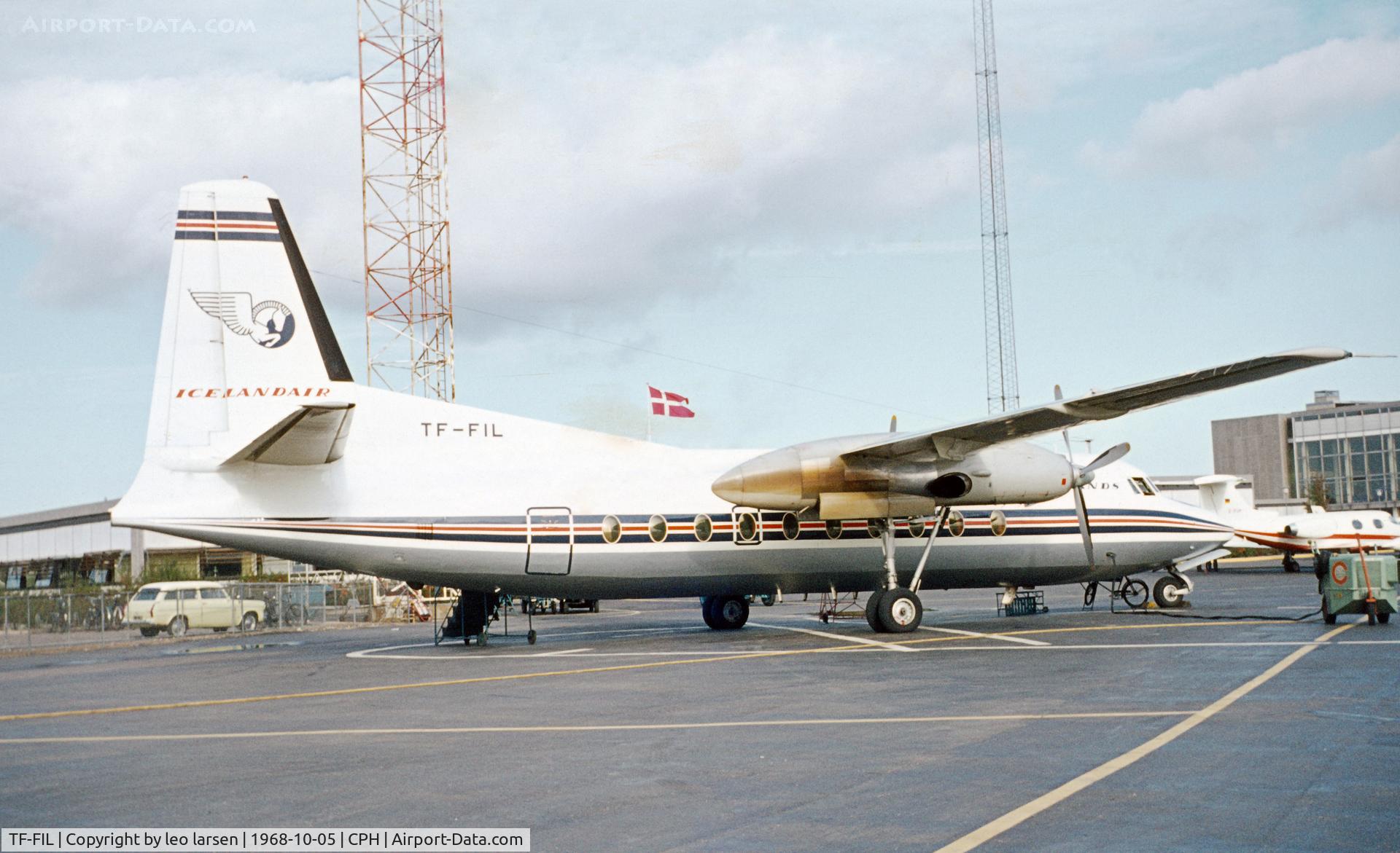 TF-FIL, 1968 Fokker F-27-300 Friendship C/N 10356, Copenhagen 5.10.1968