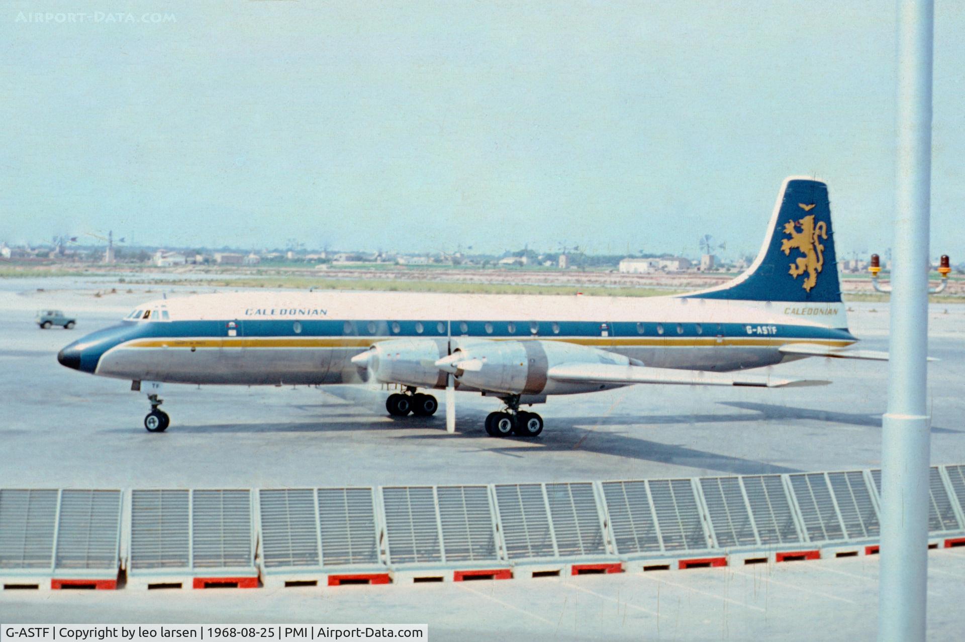G-ASTF, 1958 Bristol 175 Britannia 314 C/N 13453, Palma de Mallorca 25.8.1968