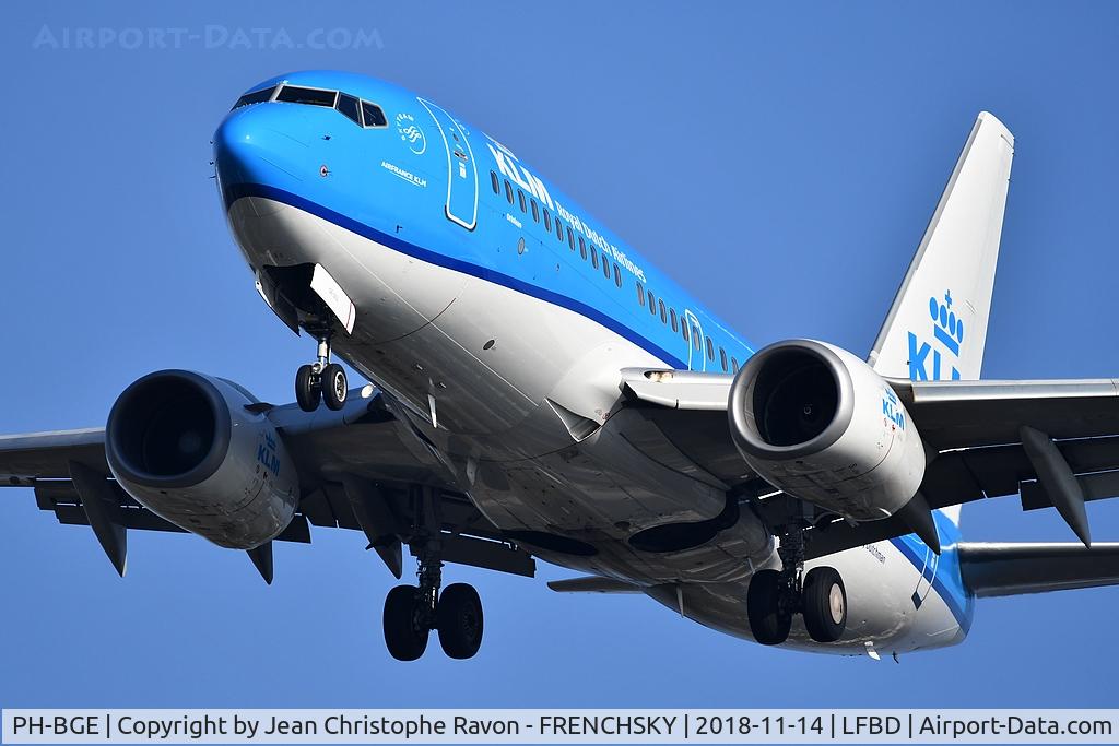 PH-BGE, 2008 Boeing 737-7K2 C/N 30371, KL1315 from Amsterdam landing runway 23