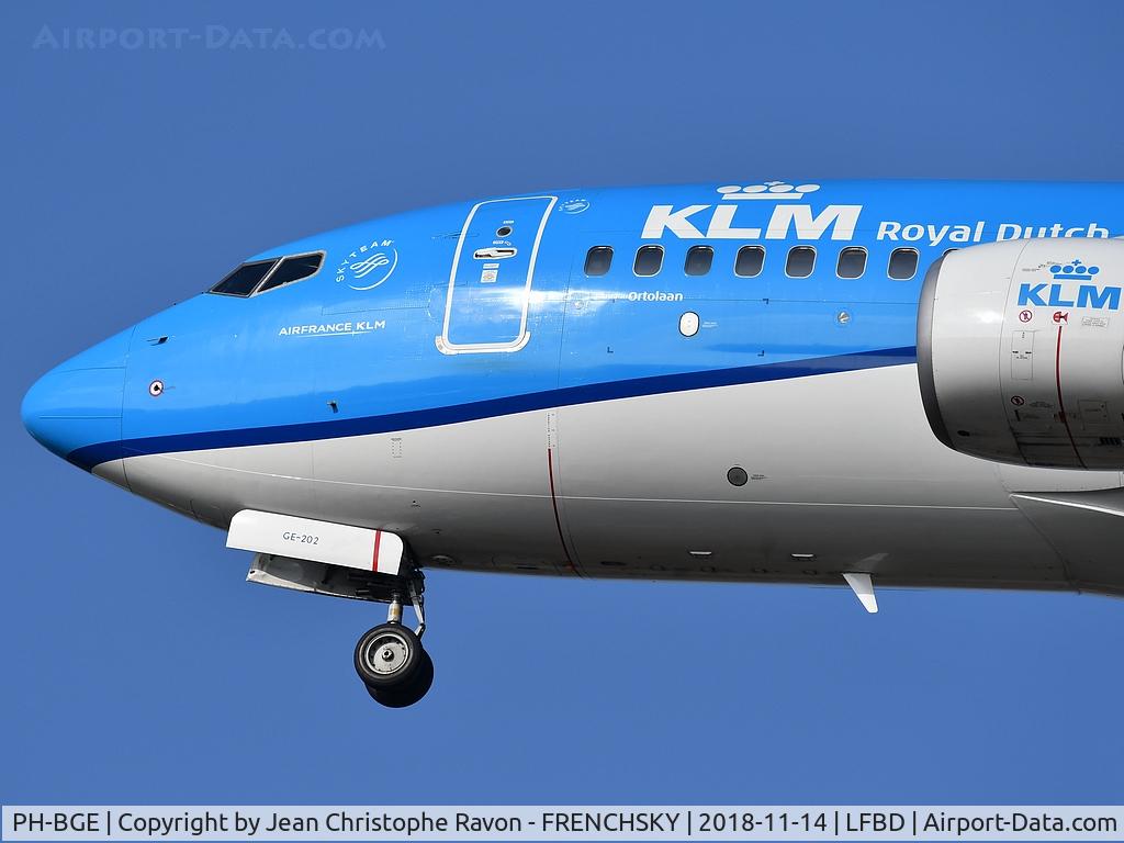 PH-BGE, 2008 Boeing 737-7K2 C/N 30371, KL1315 from Amsterdam landing runway 23