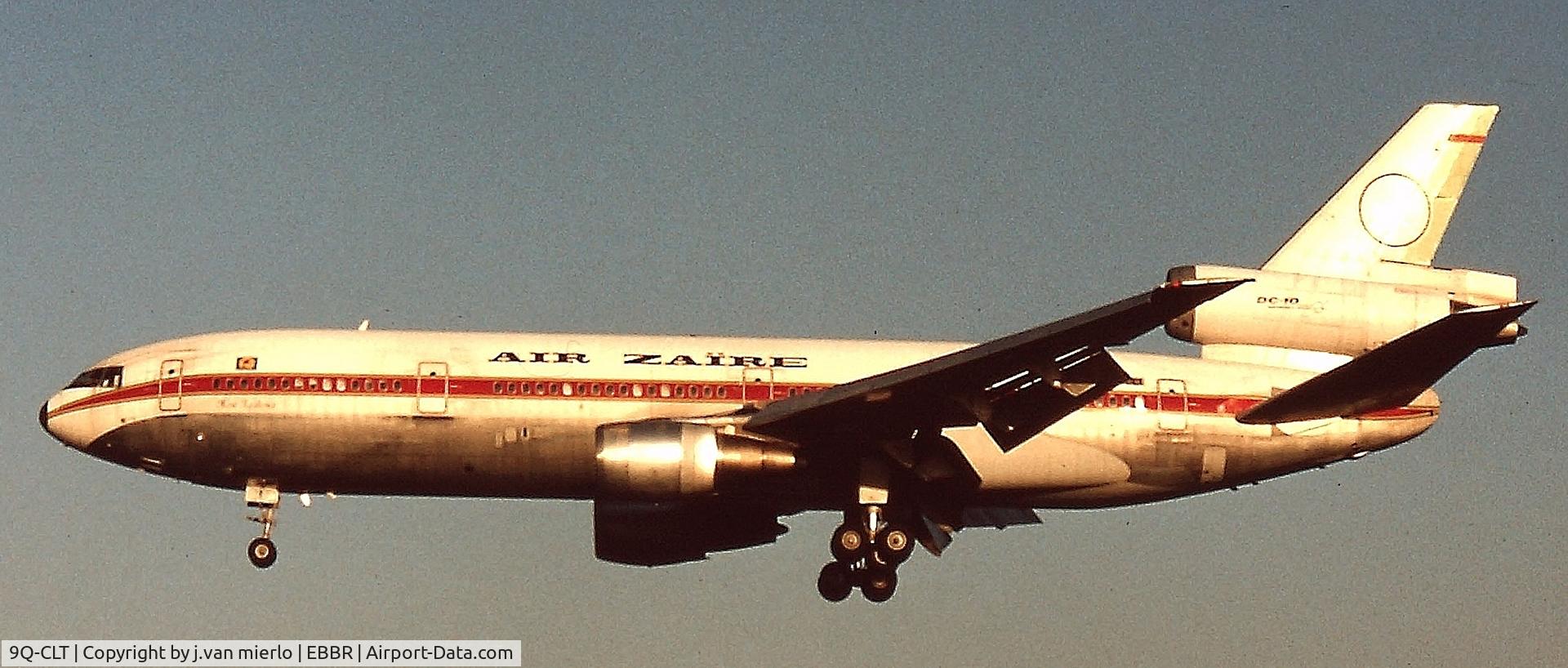 9Q-CLT, 1974 Douglas DC-10-30 C/N 46932, approaching EBBR 25L