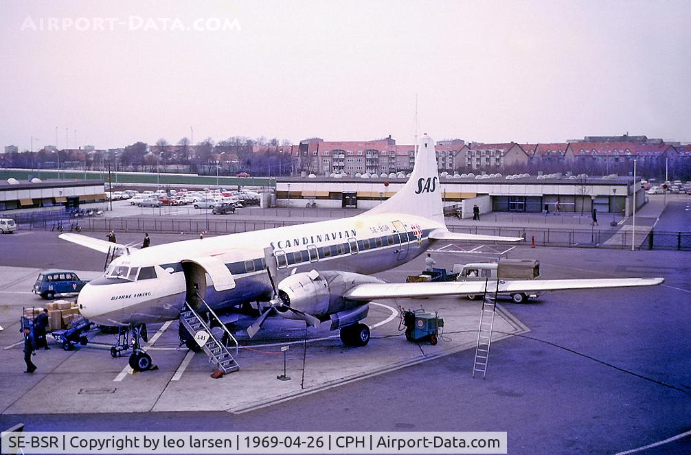 SE-BSR, 1956 Convair 440-75 Metropolitan C/N 357, Copenhagen 26.4.69