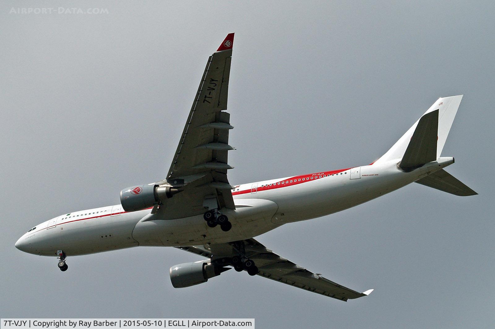 7T-VJY, 2005 Airbus A330-202 C/N 653, 7T-VJY   Airbus A330-202 [653] (Air Algerie) Home~G 10/05/2015. On approach 27R,