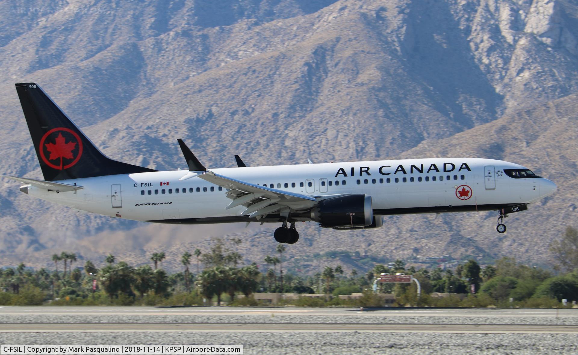 C-FSIL, 2018 Boeing 737-8 MAX C/N 61214, Boeing 737-8