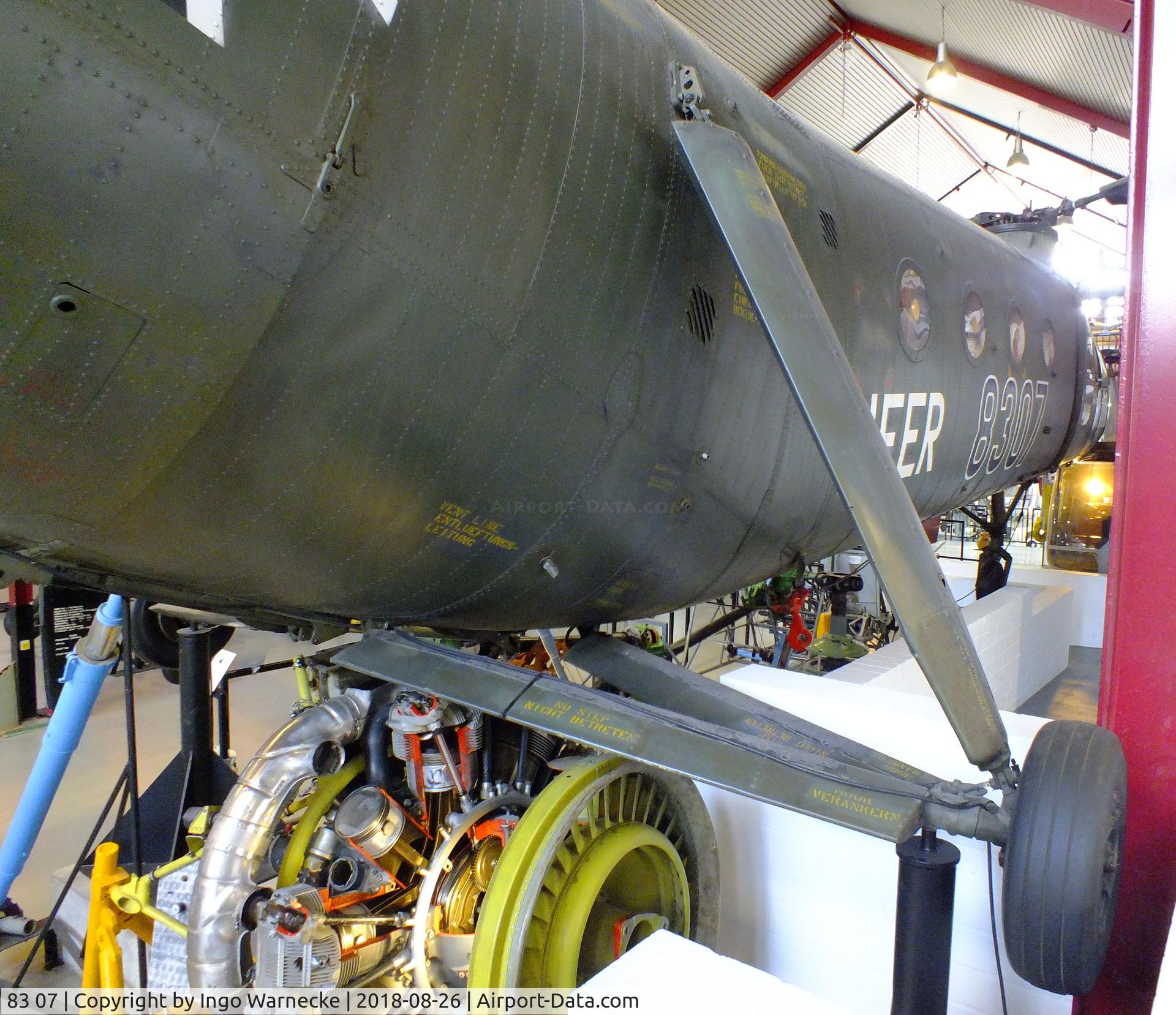 83 07, Vertol H-21C Shawnee C/N WG7, Vertol H-21C Shawnee at the Hubschraubermuseum (Helicopter Museum), Bückeburg