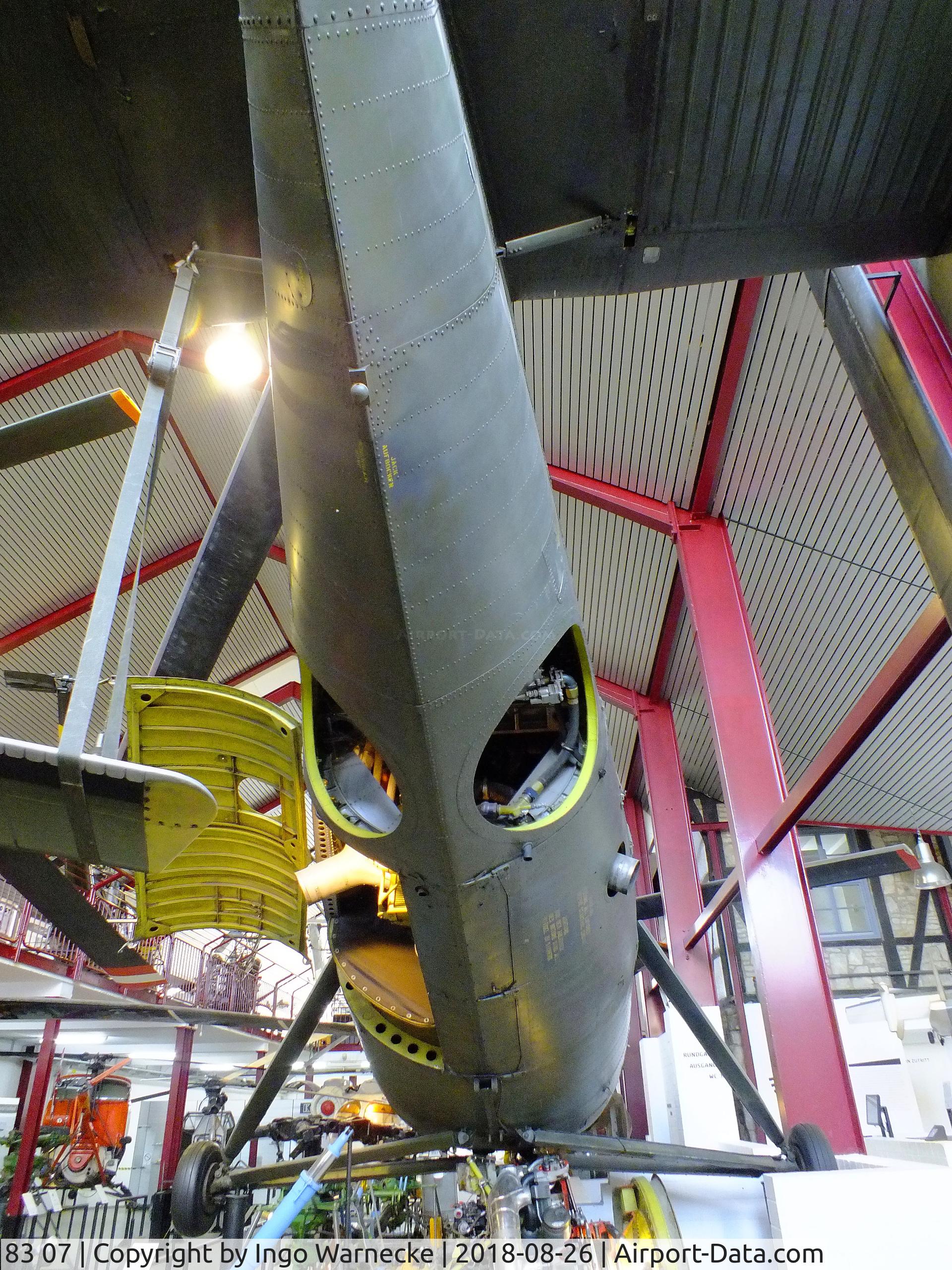 83 07, Vertol H-21C Shawnee C/N WG7, Vertol H-21C Shawnee at the Hubschraubermuseum (Helicopter Museum), Bückeburg