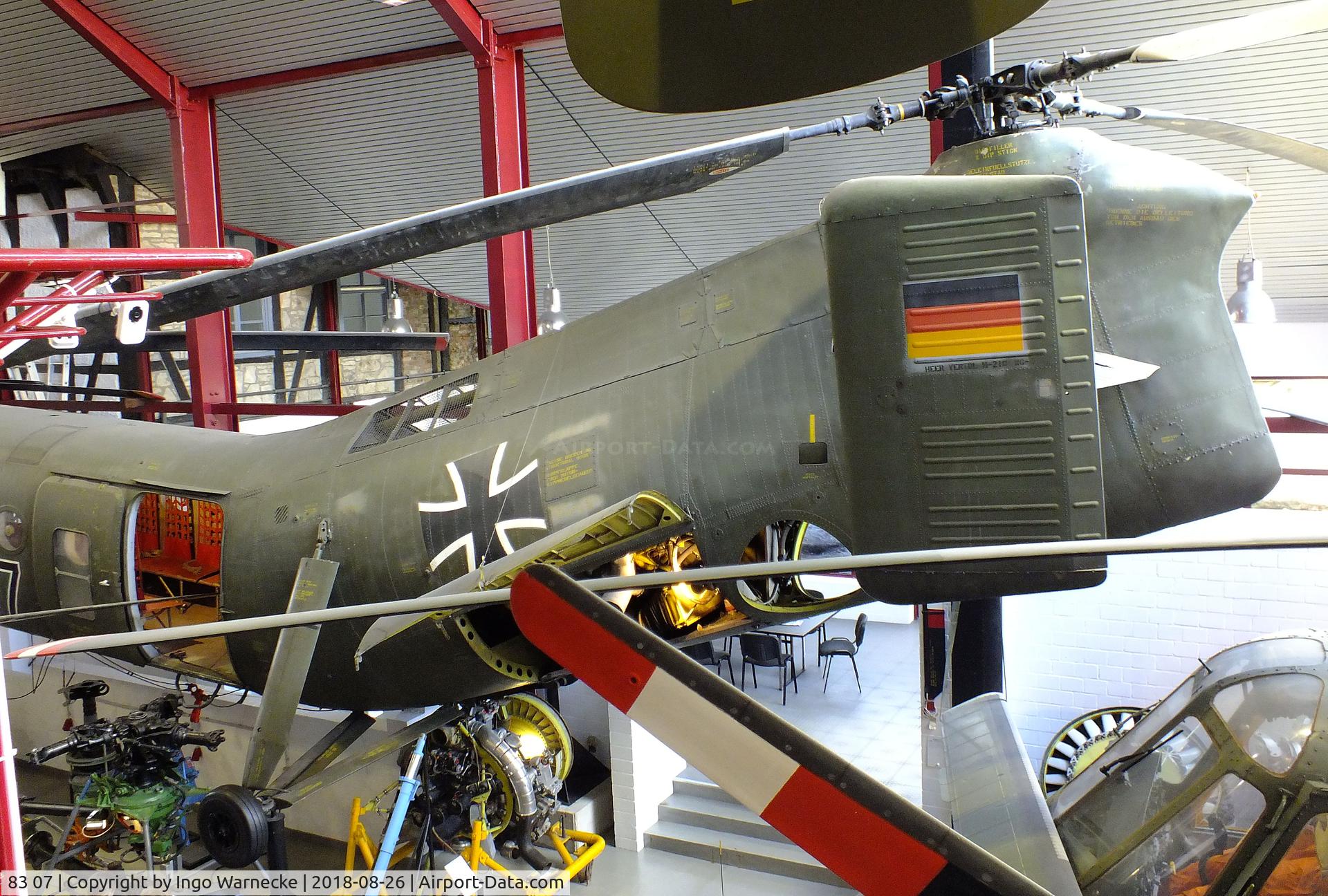 83 07, Vertol H-21C Shawnee C/N WG7, Vertol H-21C Shawnee at the Hubschraubermuseum (Helicopter Museum), Bückeburg