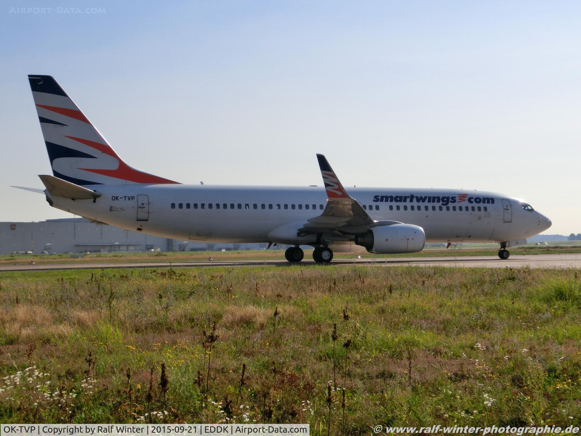 OK-TVP, 2002 Boeing 737-8K5 C/N 32907, Boeing 737-8K5(W) - QS TVS Smartwings - 32907 - OK-TVP - 21.09.2015 - CGN