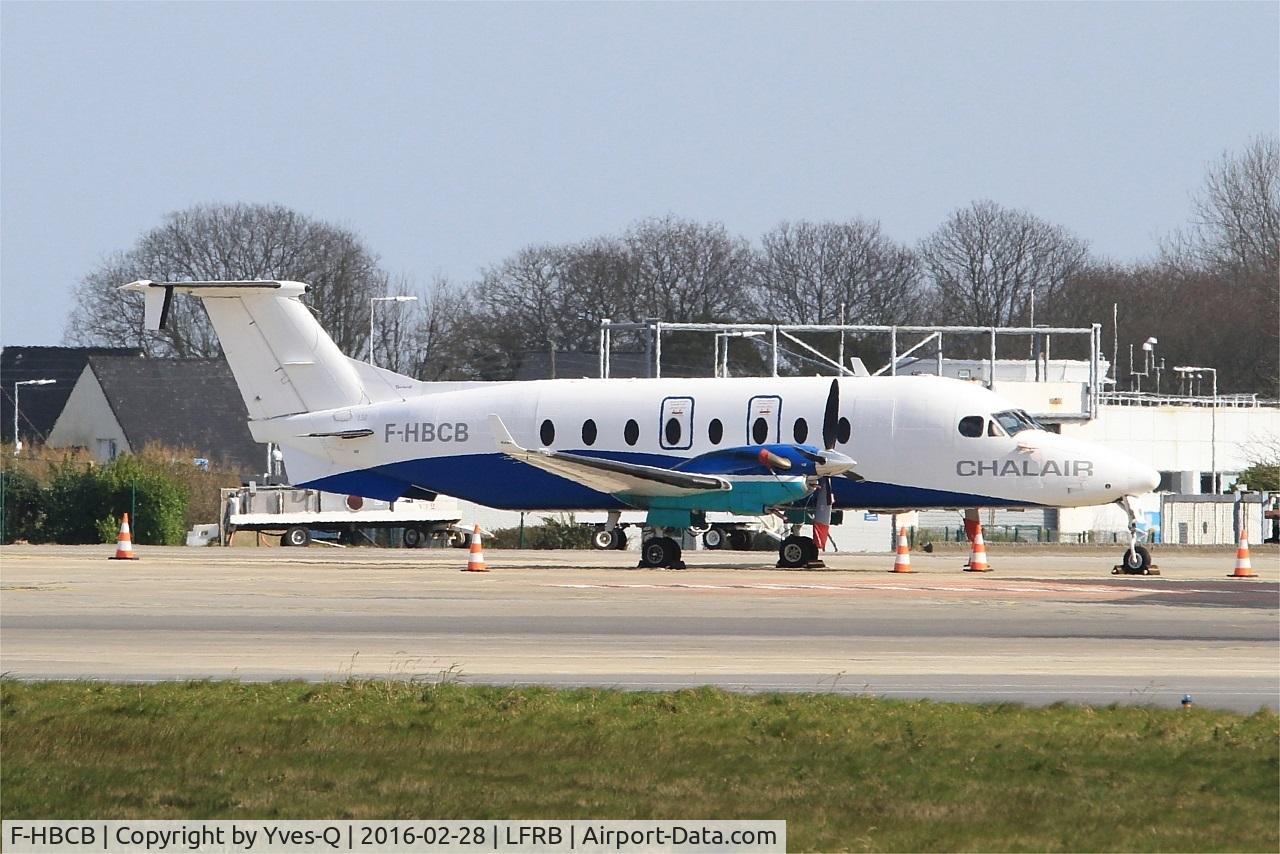 F-HBCB, 1999 Raytheon 1900D C/N UE-390, Raytheon 1900D, Parked, Brest-Guipavas Airport (LFRB-BES)