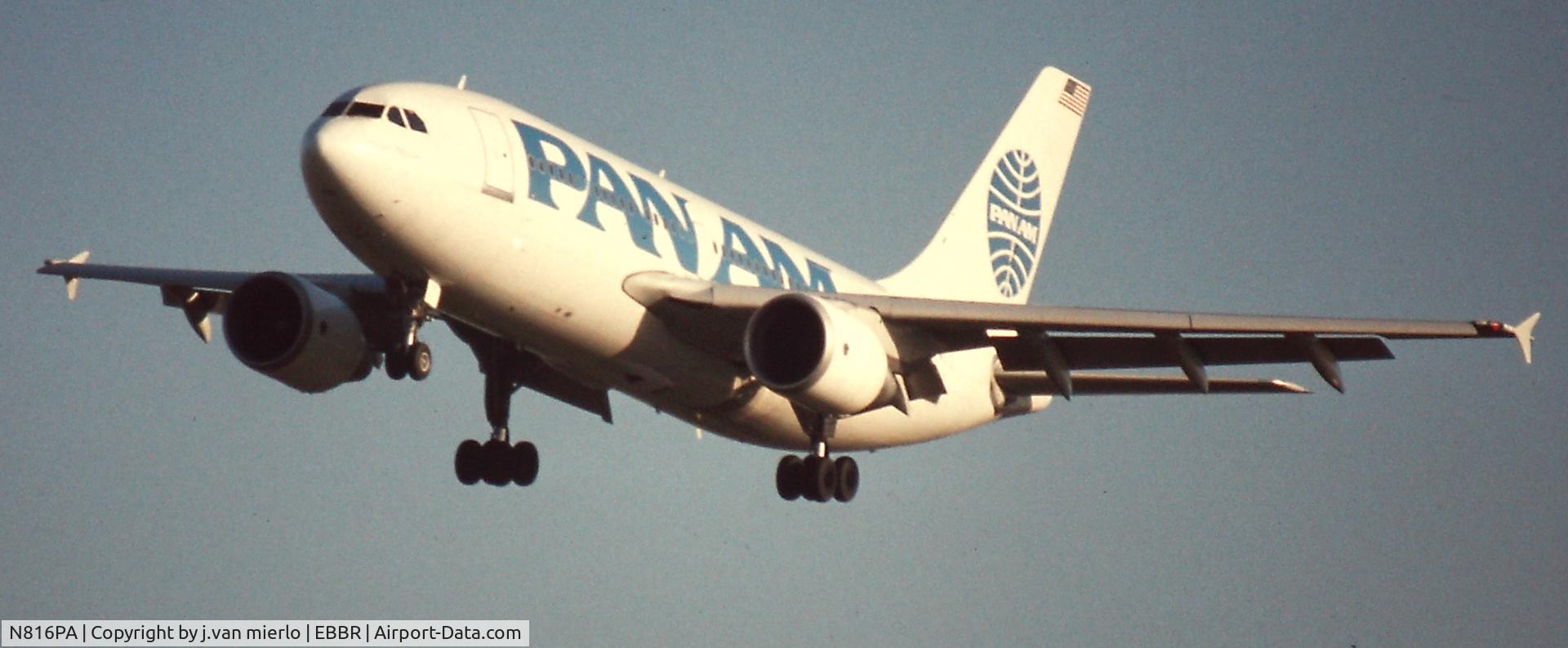 N816PA, 1987 Airbus A310-324 C/N 452, Landing EBBR 25L