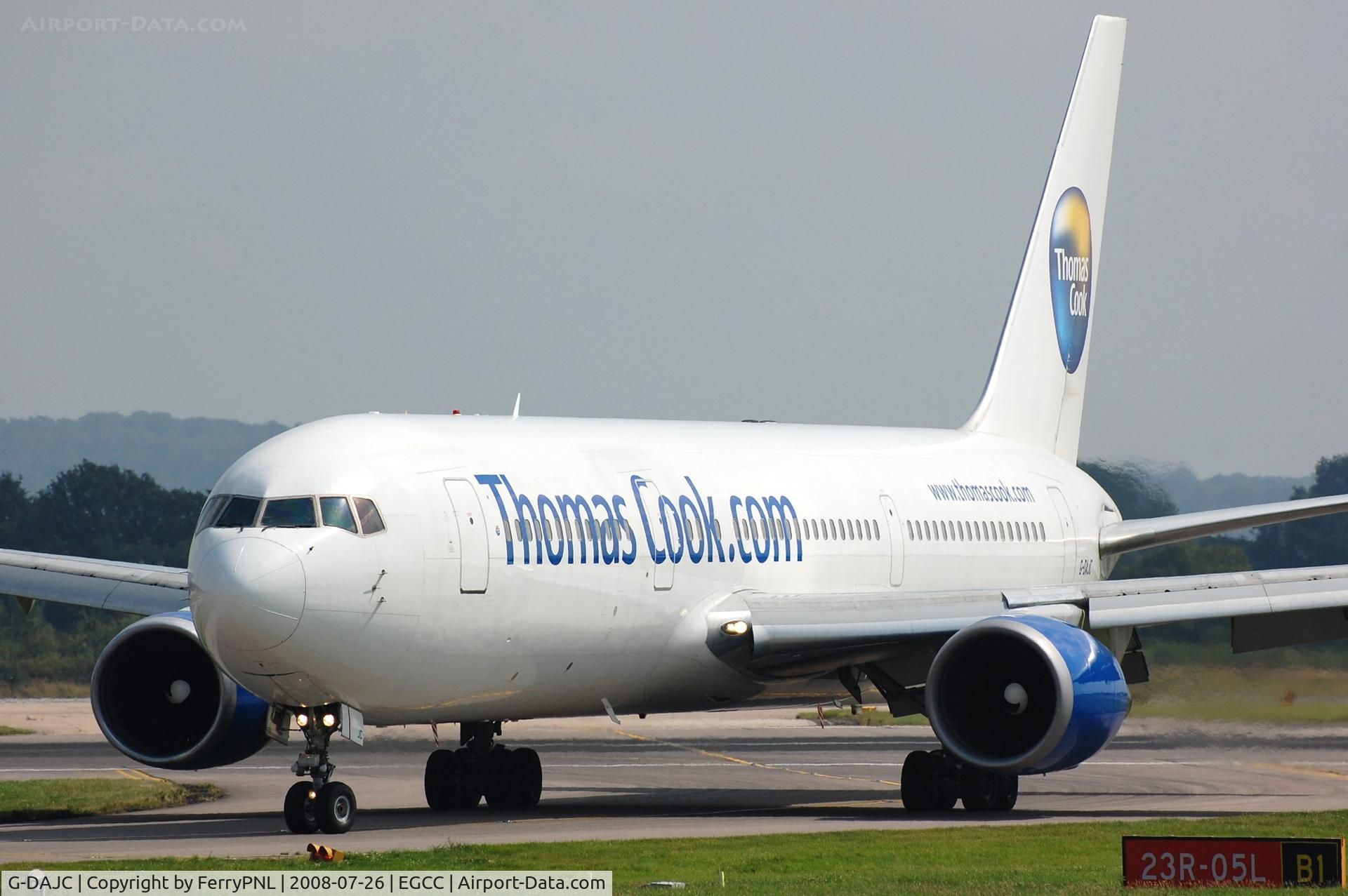 G-DAJC, 1994 Boeing 767-31K C/N 27206, Thomas Cook B763 turning off the runway.