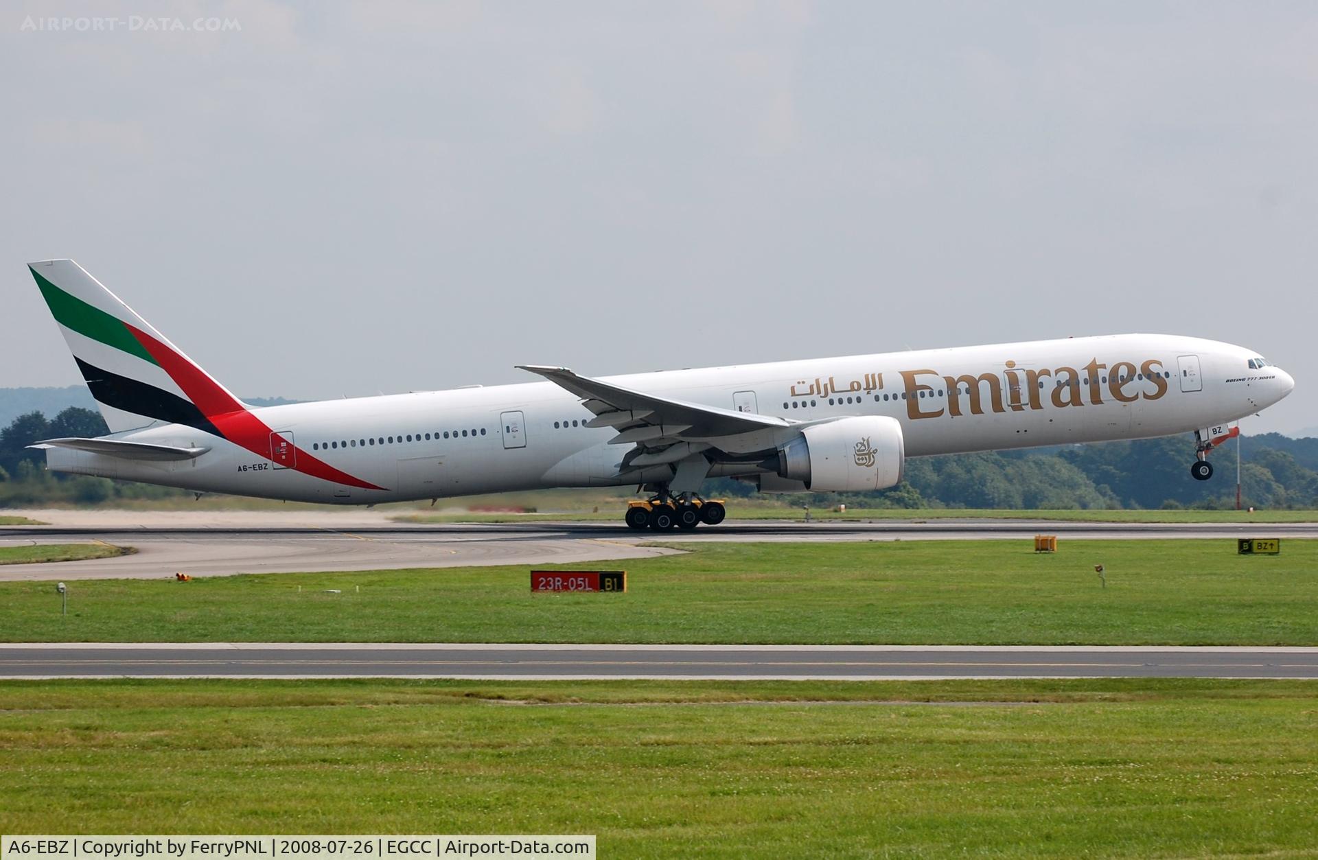 A6-EBZ, 2007 Boeing 777-31H/ER C/N 32713, Departure of Emirates B773