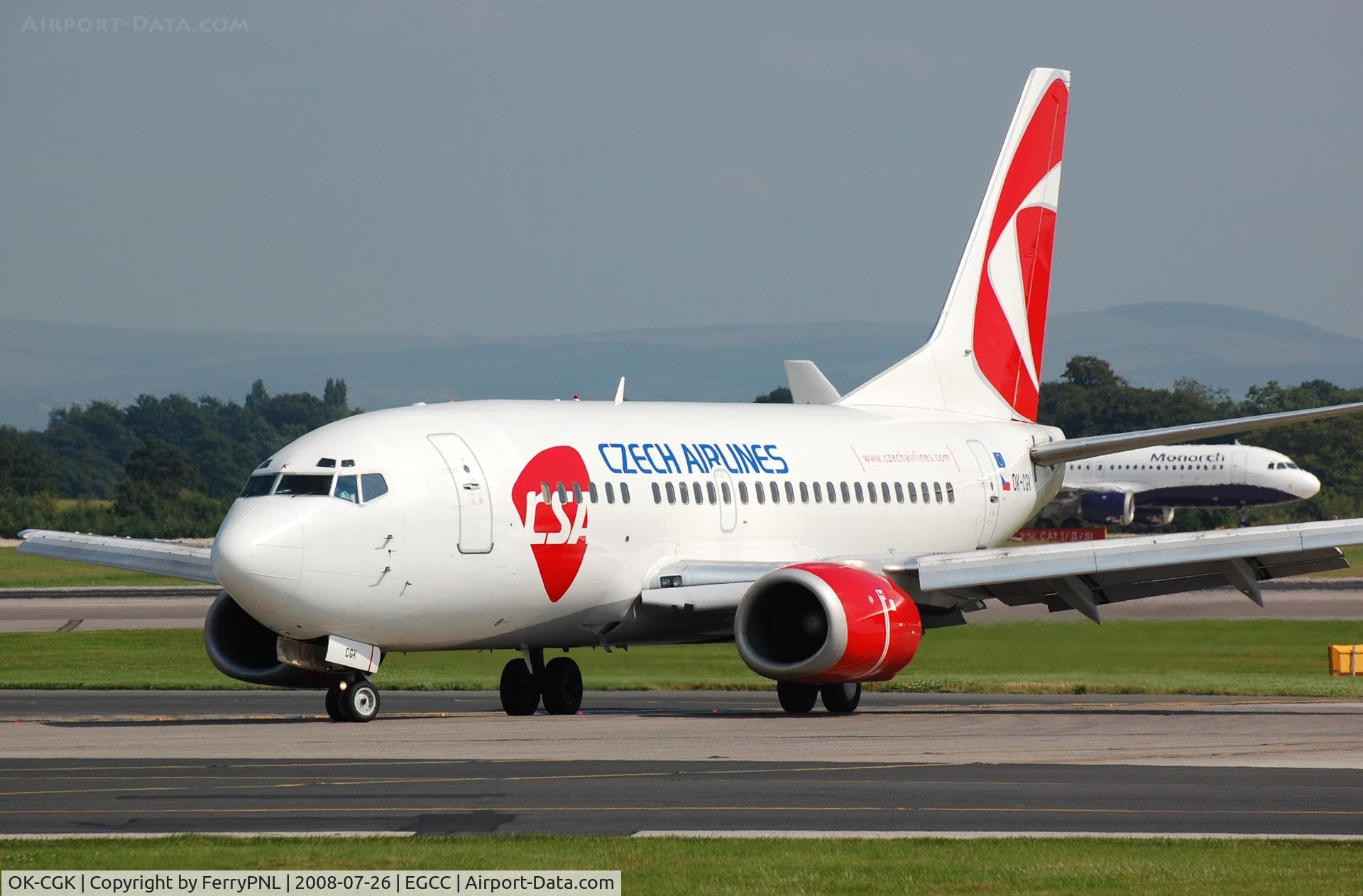 OK-CGK, 1997 Boeing 737-55S C/N 28471, CSA B735 vacating the runway