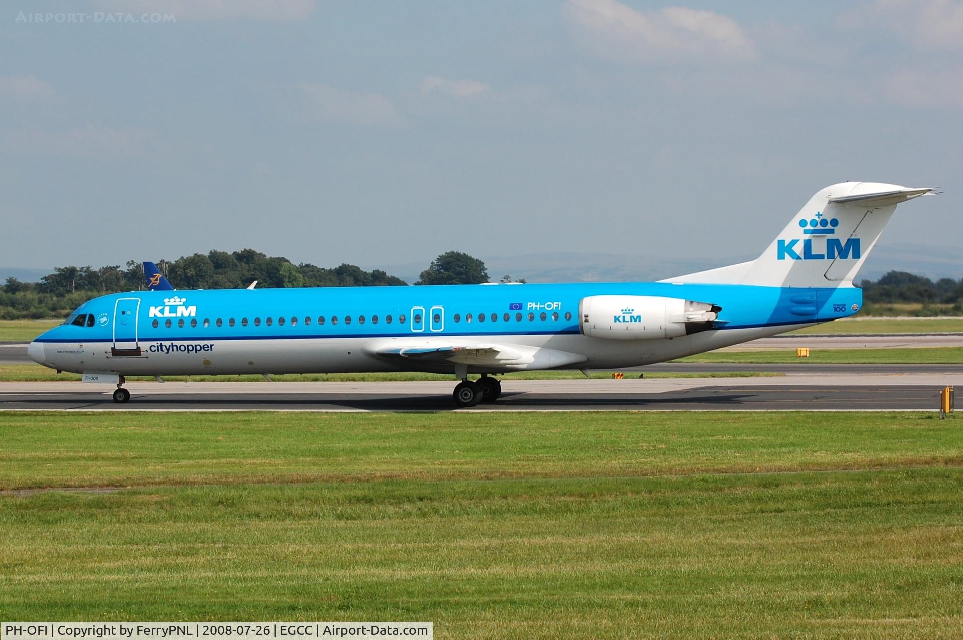 PH-OFI, 1989 Fokker 100 (F-28-0100) C/N 11279, KLM Cityhopper Fk100