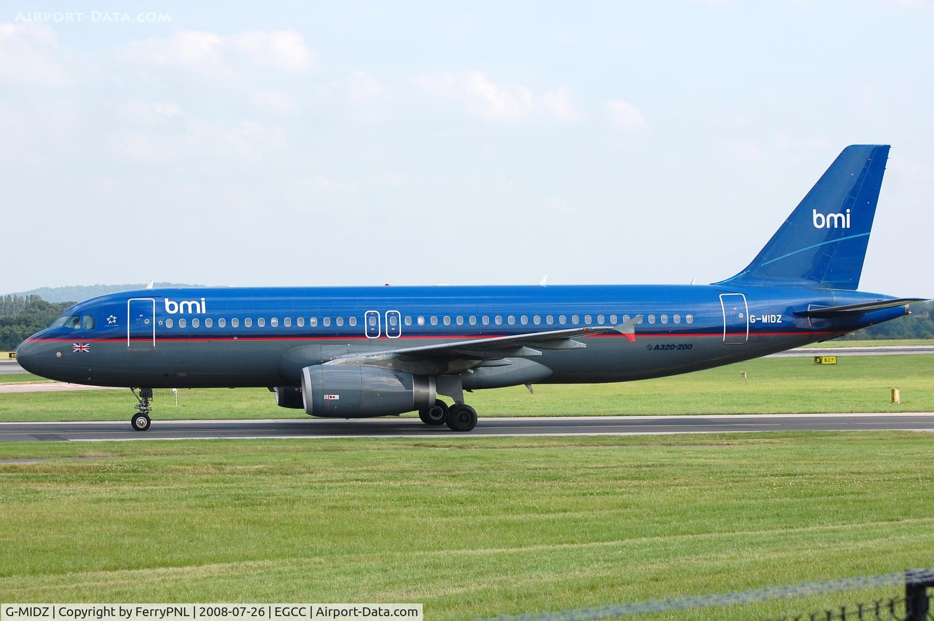 G-MIDZ, 1999 Airbus A320-232 C/N 934, BMI A320 in MAN