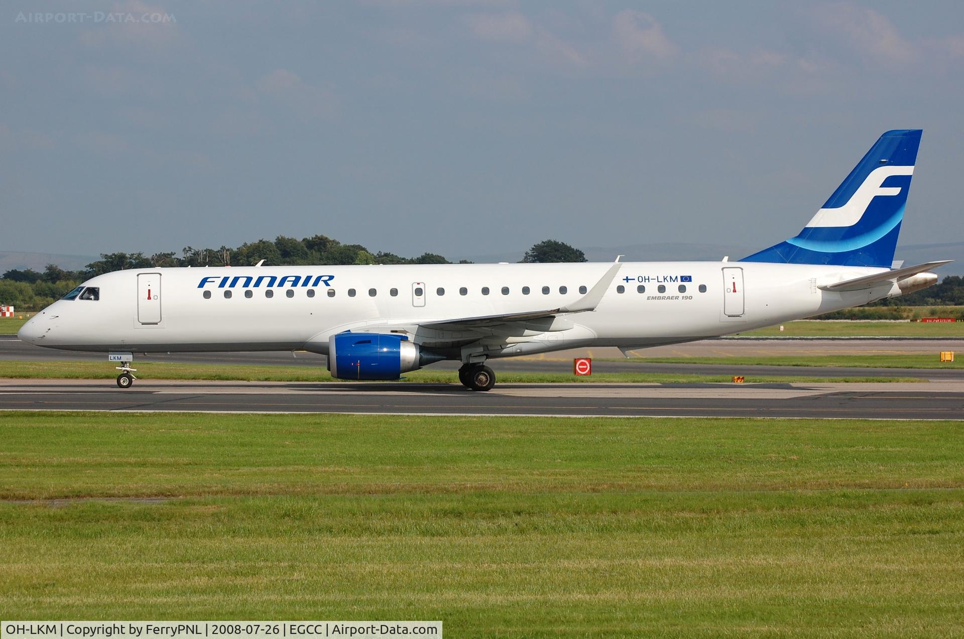 OH-LKM, 2008 Embraer 190LR (ERJ-190-100LR) C/N 19000160, Arrival of Finnair ERJ190