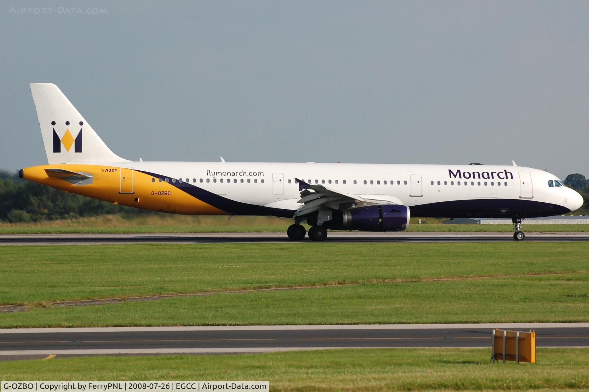G-OZBO, 2000 Airbus A321-231 C/N 1207, Arrival A321 of Monarch A321