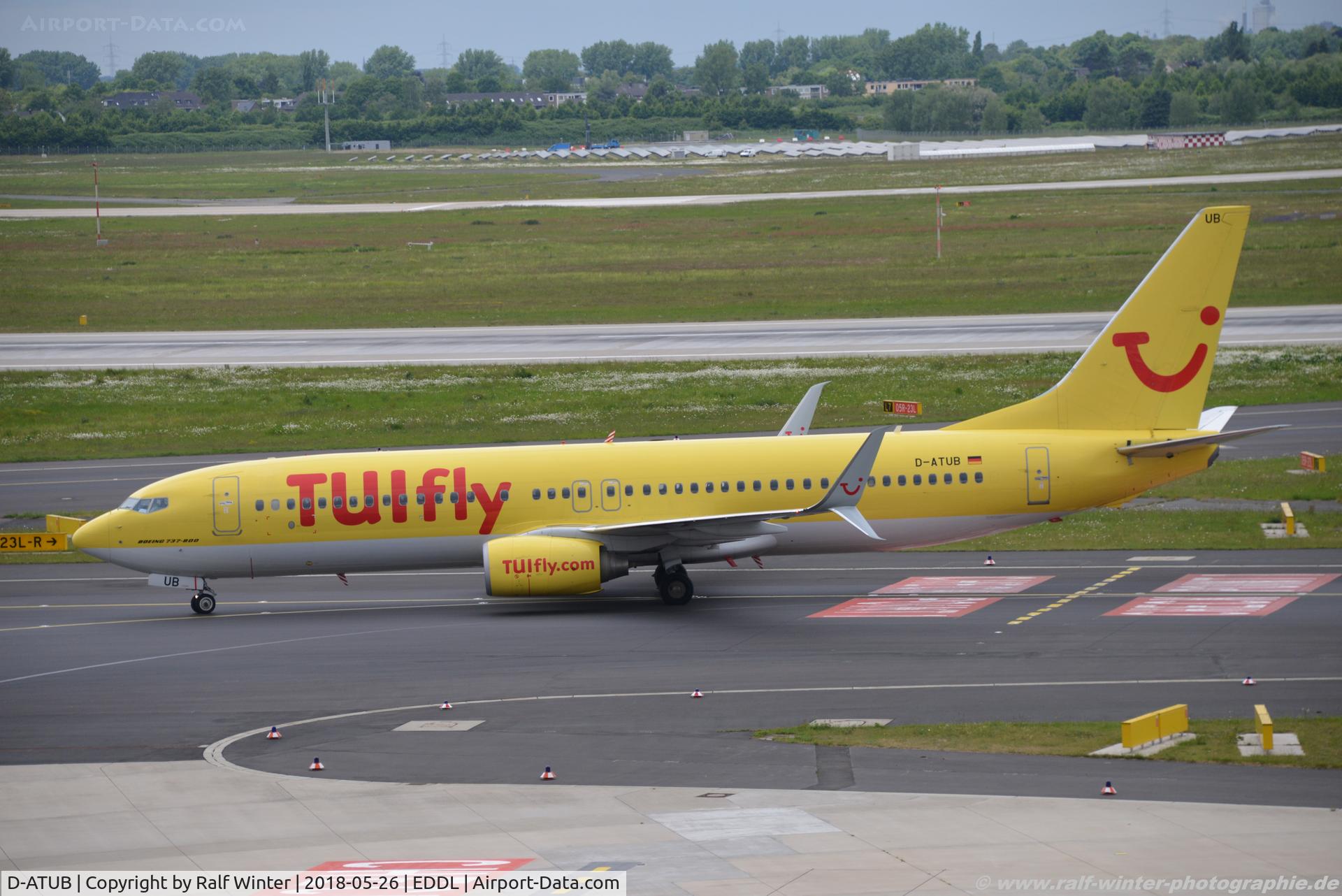 D-ATUB, 2010 Boeing 737-8K5 C/N 37247, Boeing 737-8K5(W) - X3 TUI TUIfly - 37247 - D-ATUB - 26.05.2018 - DUS