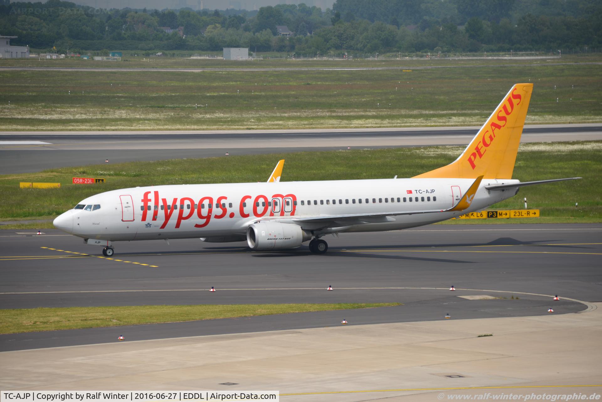 TC-AJP, 2011 Boeing 737-82R C/N 32735, Boeing 737-82R(W) - H9 PGT Pegasus Airlines 'Masal' - 35983 - TC-AJP - 27.06.2016 - DUS