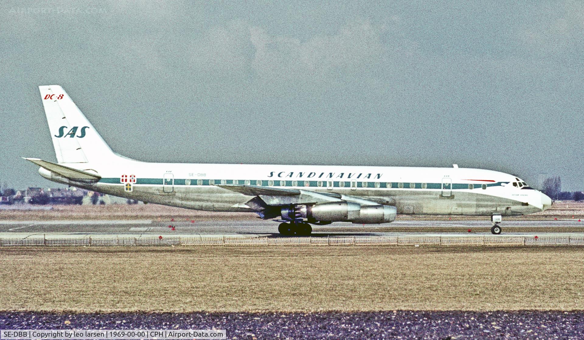 SE-DBB, 1960 Douglas DC-8-33 C/N 45389, Copenhagen 1969