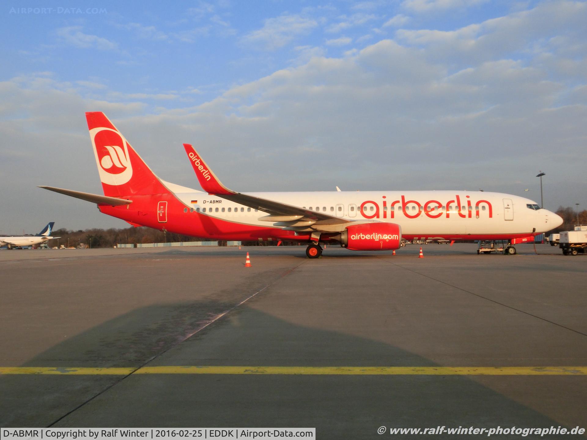 D-ABMR, 2013 Boeing 737-86J C/N 37781, Boeing 737-86J(W) - AB BER Air Berlin - 37781 - D-ABMR - 25.02.2016 - CGN