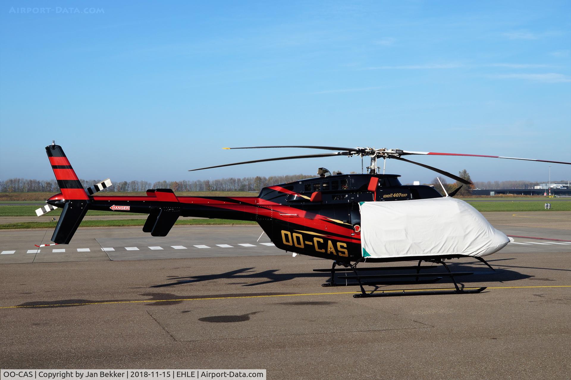 OO-CAS, 2016 Bell 407 C/N 54715, Lelystad Airport