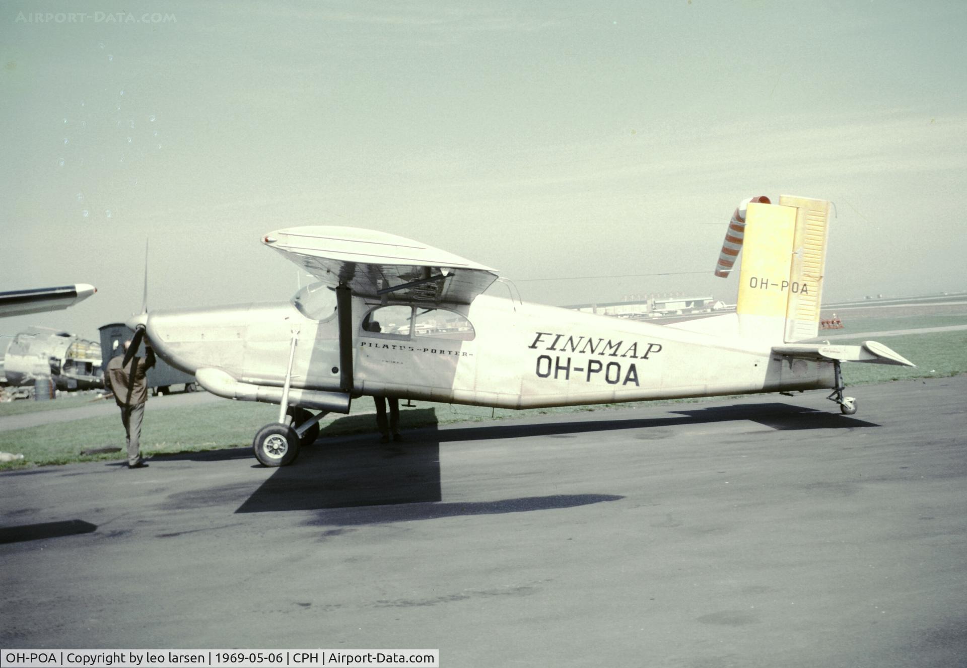 OH-POA, Pilatus PC-6 C/N 341, Copenhagen 6.5.1969