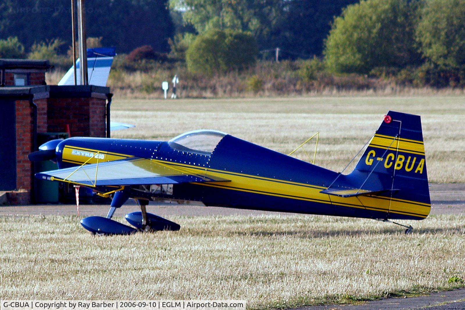G-CBUA, 1986 Extra EA-230 C/N 009, G-CBUA   Extra EA.230 [009] White Waltham~G 10/09/2006