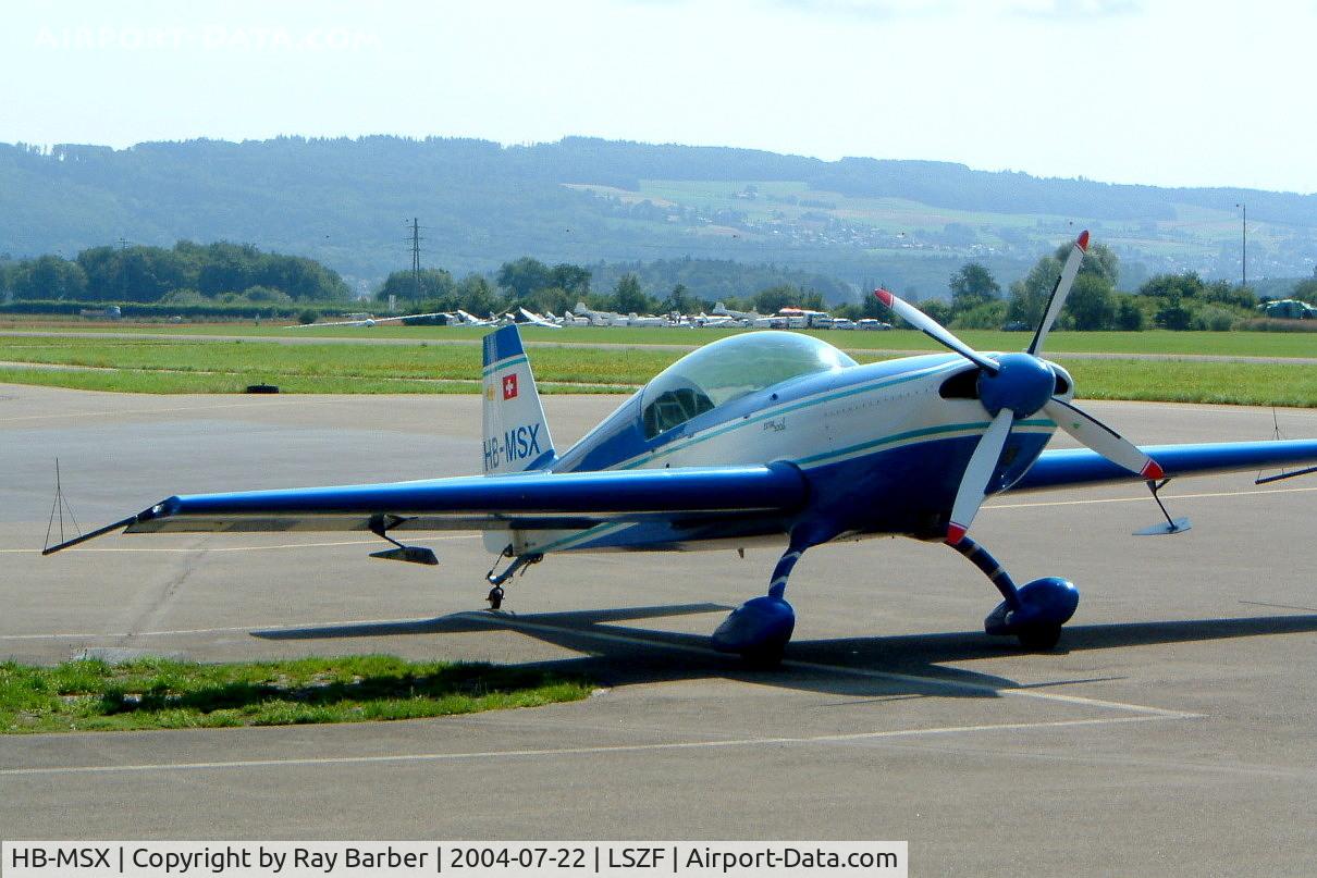 HB-MSX, 1996 Extra EA-300/L C/N 026, HB-MSX   Extra EA.300L [026] Birrfeld~HB 22/07/2004