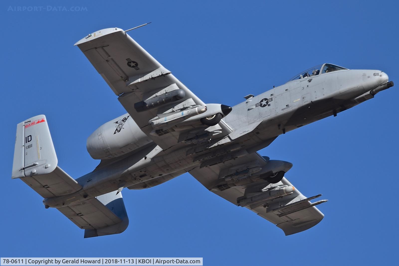78-0611, 1978 Fairchild Republic A-10C Thunderbolt II C/N A10-0231, 190th Fighter Sq., 124th Fighter Wing, Idaho ANG.