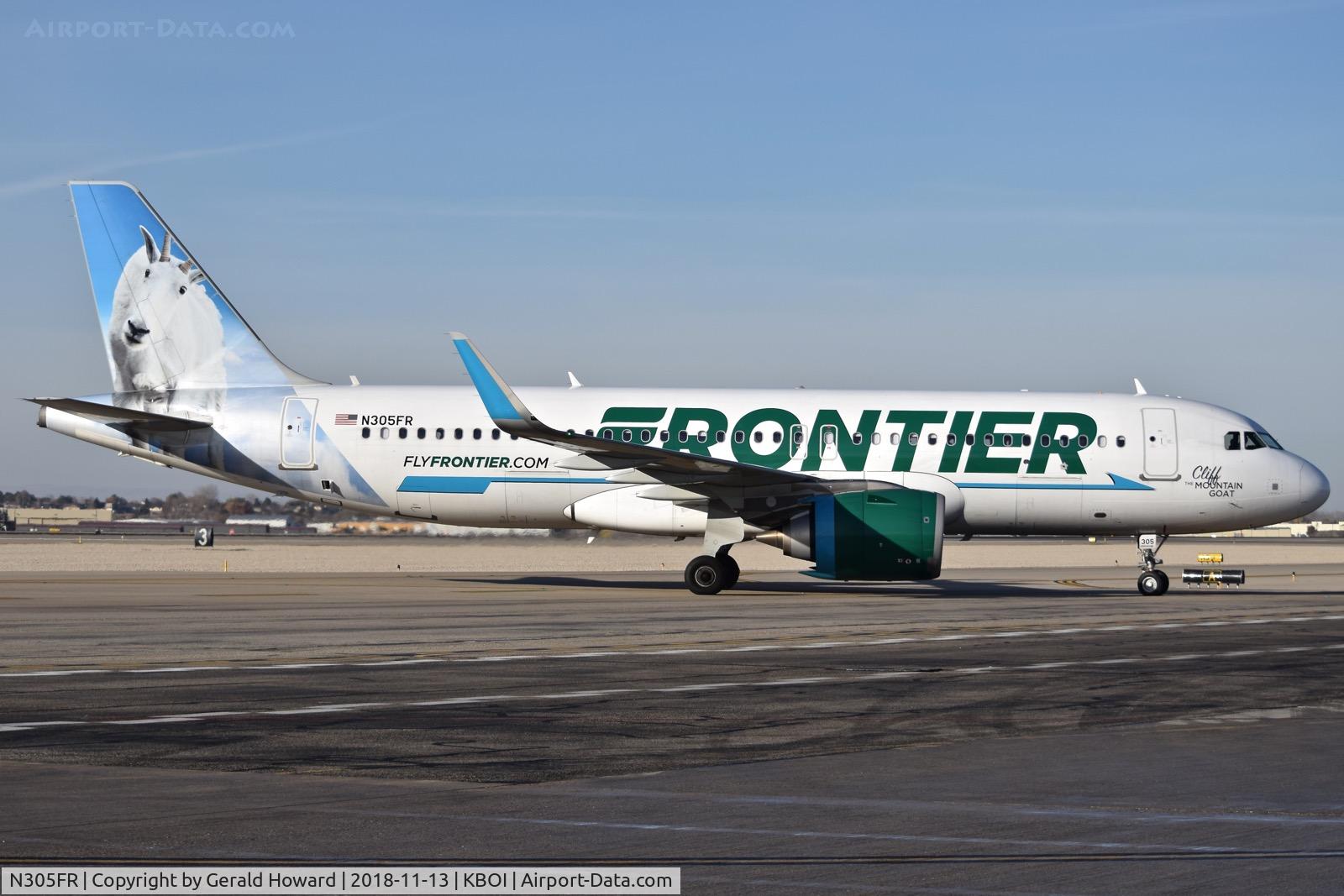 N305FR, 2016 Airbus A320-251N C/N 7387, Taxiing to the gate.