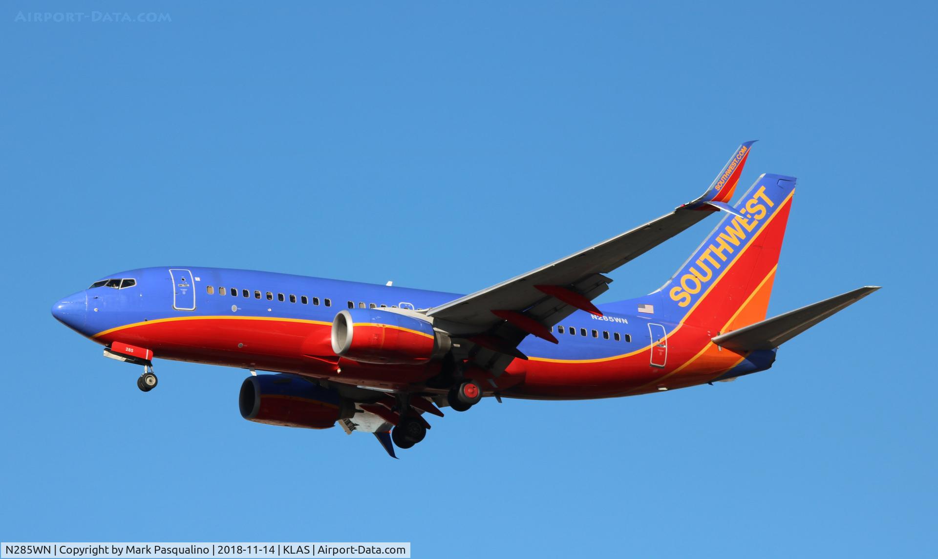 N285WN, 2007 Boeing 737-7H4 C/N 32536, Boeing 737-7H4