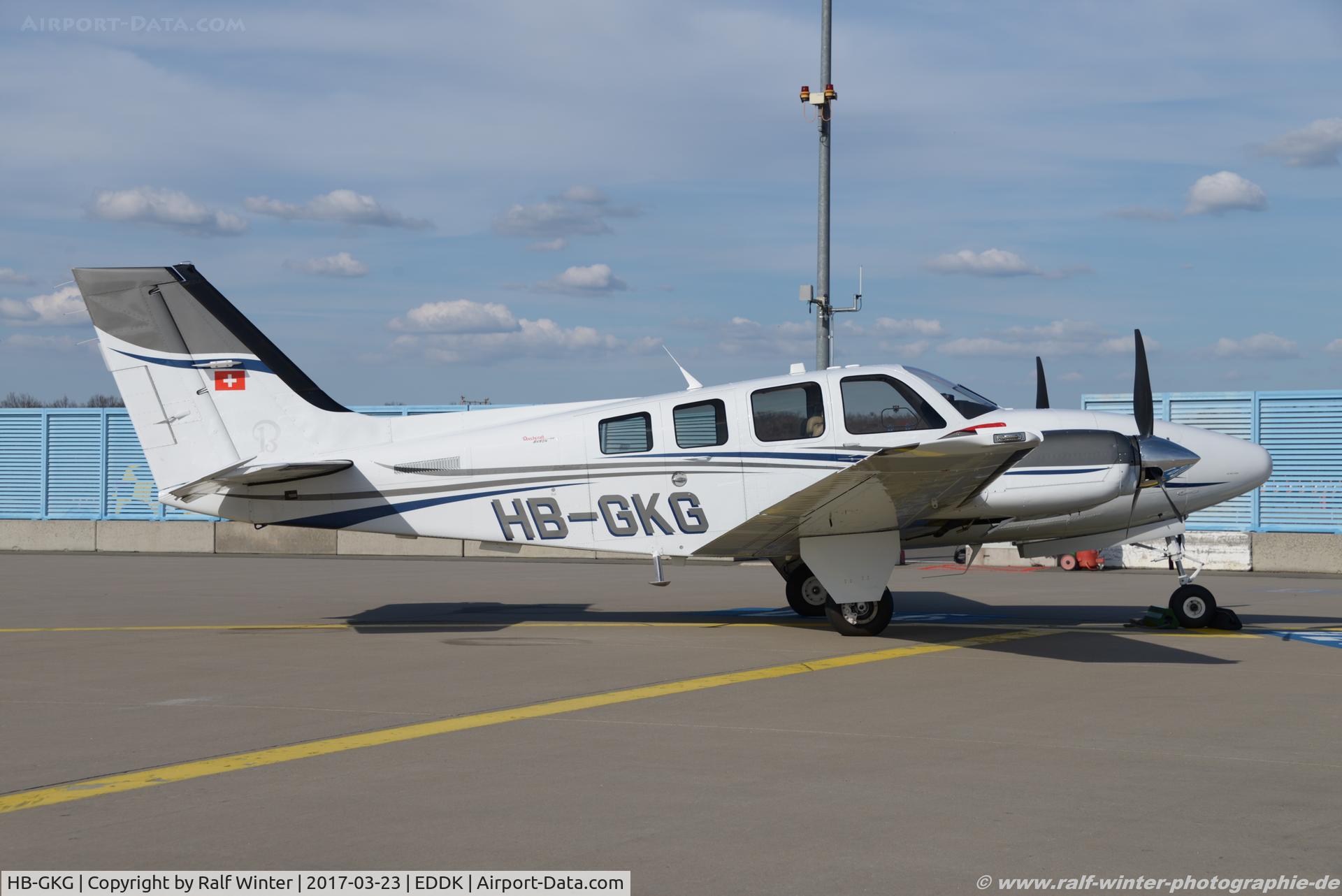 HB-GKG, 2013 Beech 58 Baron Baron C/N TH-2369, Beechcraft G58 Baron - Private - TH-2369 - HB-GKG - 23.03.2017 - CGN