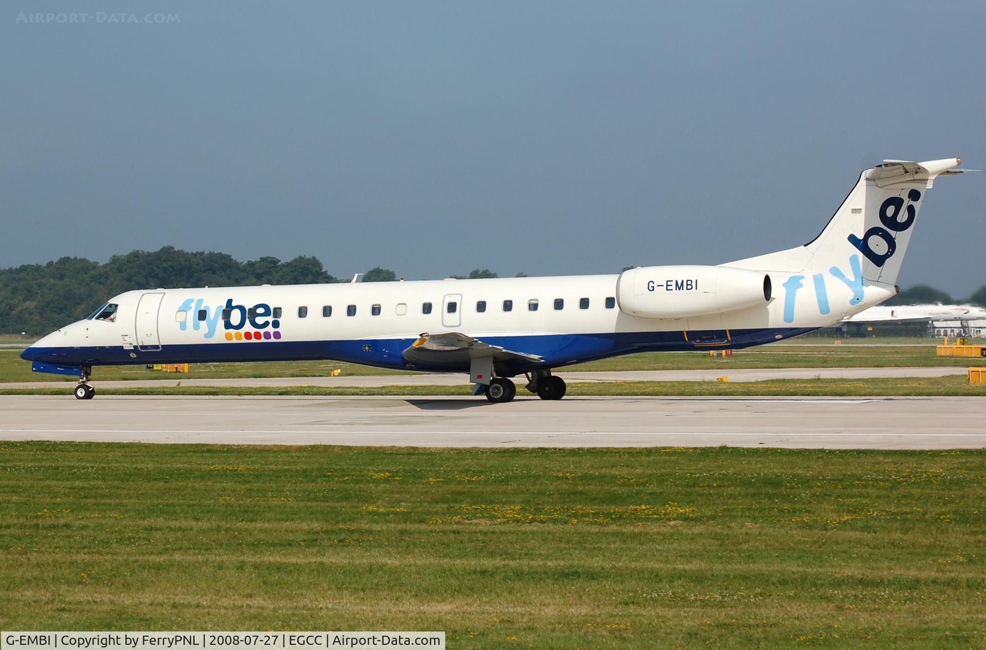 G-EMBI, 1999 Embraer EMB-145EU (ERJ-145EU) C/N 145126, Flybe ERJ145 for take-off.