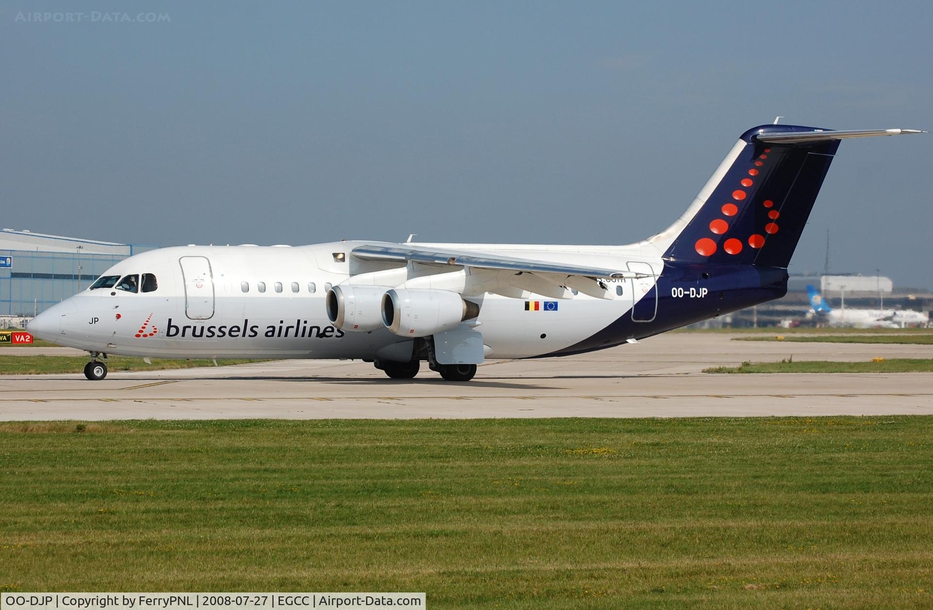 OO-DJP, 1996 British Aerospace Avro 146-RJ85 C/N E.2287, Brussels BAe146 departing for BRU