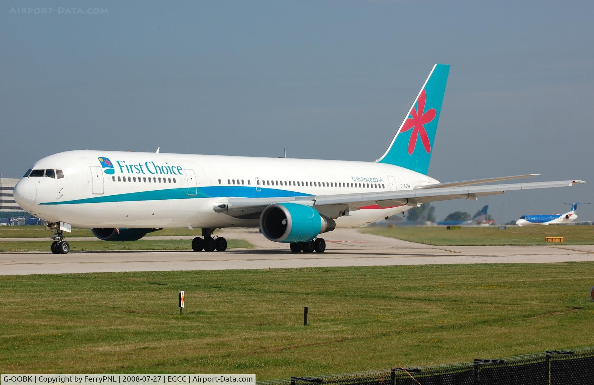 G-OOBK, 1995 Boeing 767-324/ER C/N 27392, First Choice B763 about to take-off.