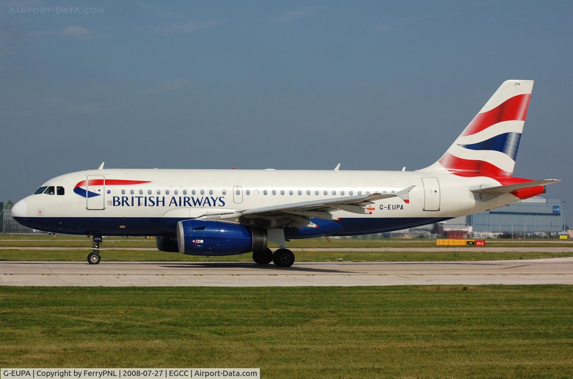 G-EUPA, 1999 Airbus A319-131 C/N 1082, Departure of BA A319