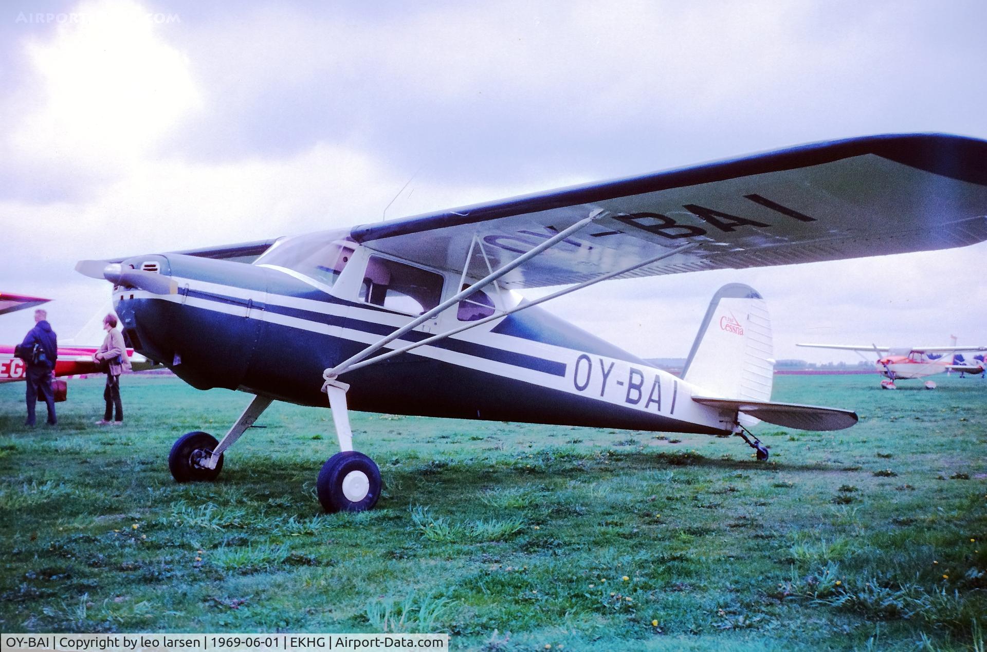 OY-BAI, 1946 Cessna 140 C/N 11721, Herning 1.6.1969