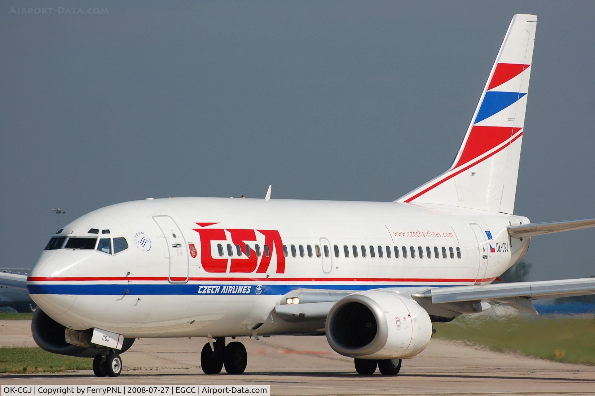 OK-CGJ, 1997 Boeing 737-500 C/N 28470, CSA B735 lining-up.