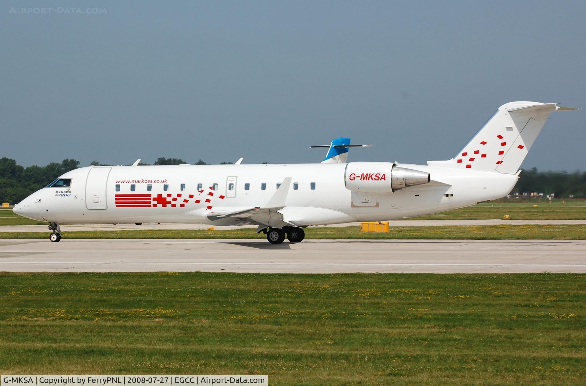 G-MKSA, 1998 Bombardier CRJ-200LR (CL-600-2B19) C/N 7283, Markoss Aviation operated ithis CL200 from April thu November 2008 and went to Voyageur in Canada.