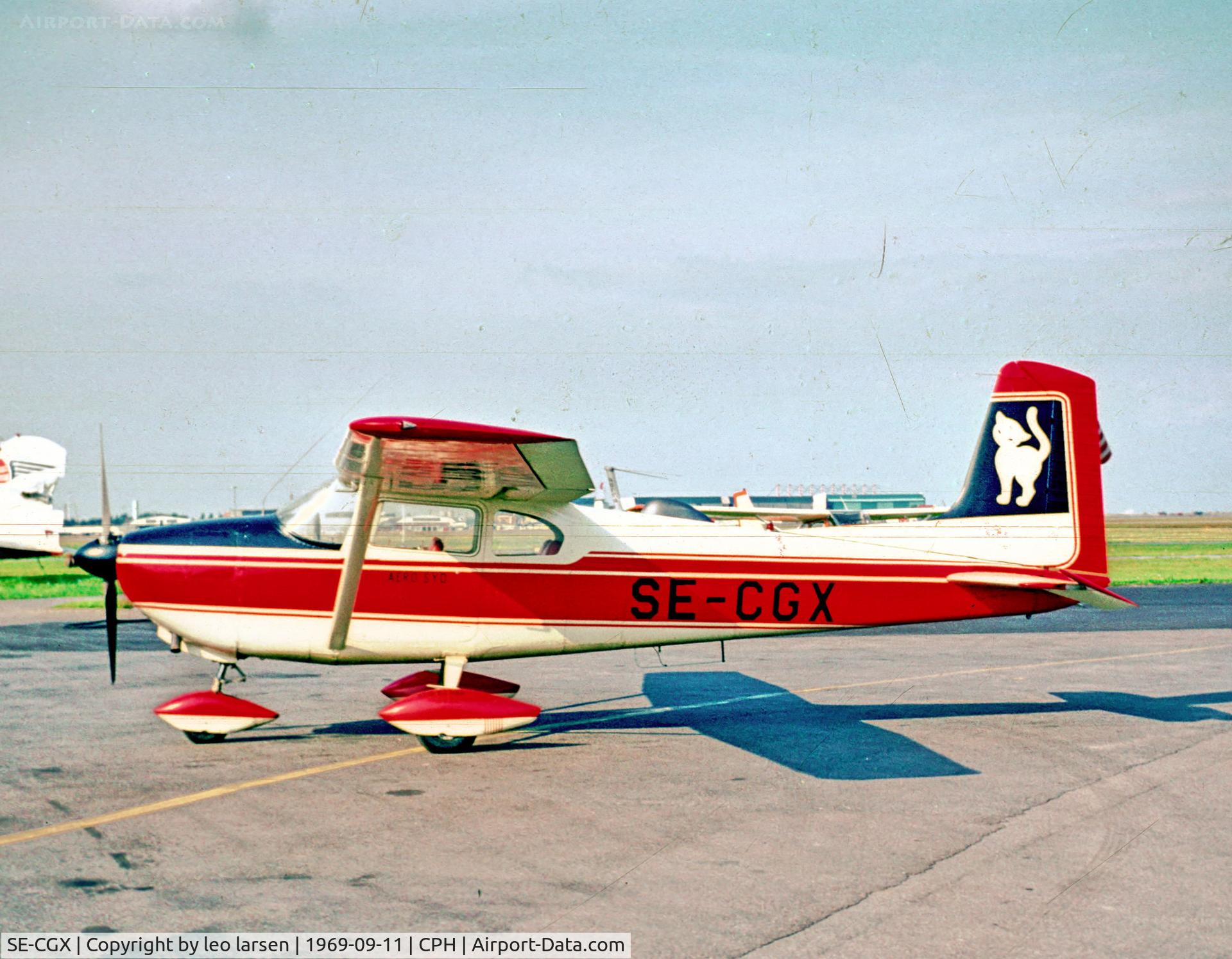 SE-CGX, 1957 Cessna 182A Skylane C/N 34487, Copenhagen 11.9.1969