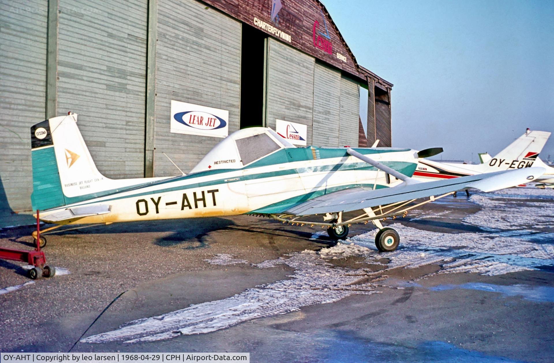 OY-AHT, 1967 Cessna 188 AGwagon C/N 188-0279, Copenhagen 29.4.1968
