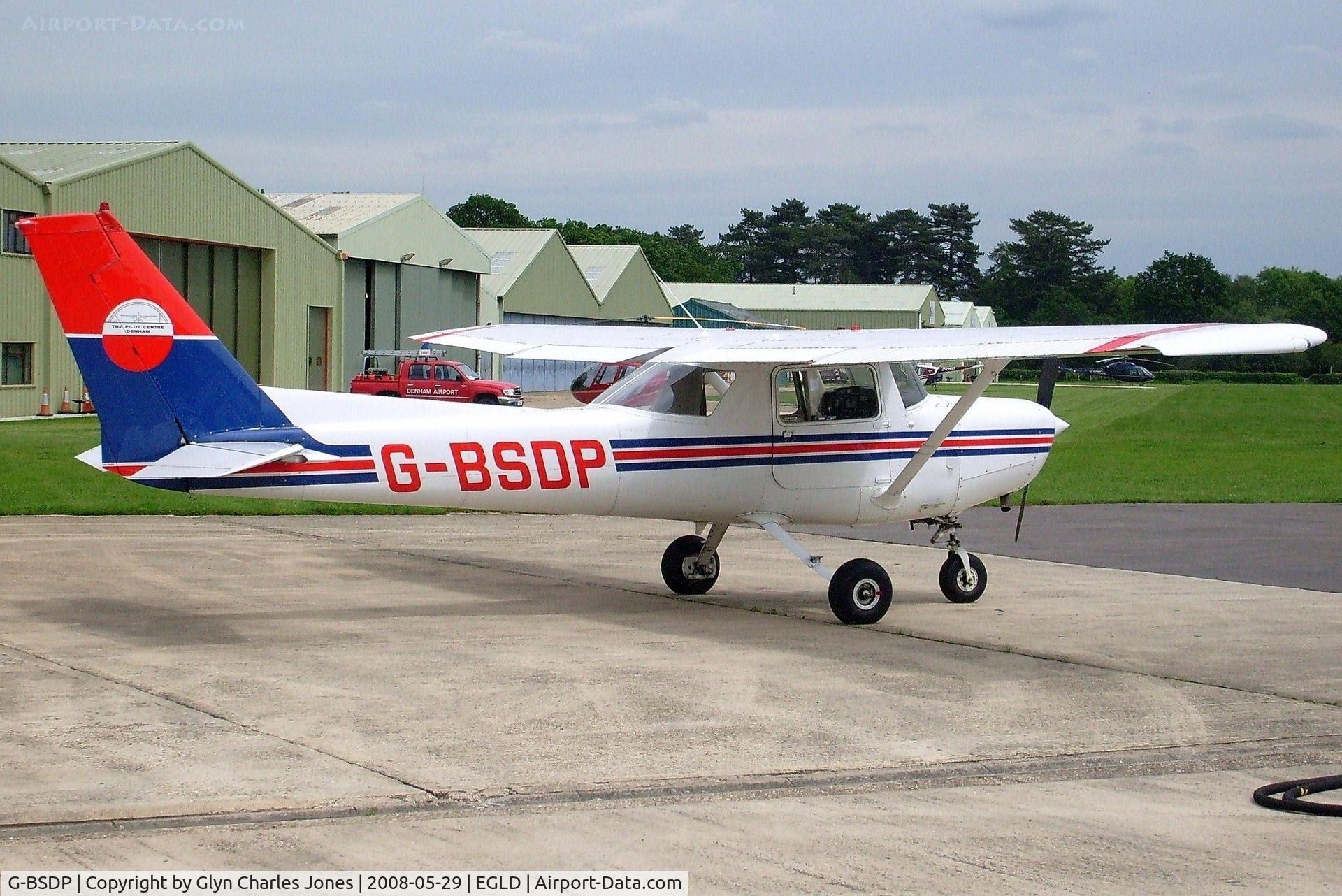 G-BSDP, 1977 Cessna 152 C/N 152-80268, Previously N24468. Operated by The Pilot Centre Denham. It had just been refuelled ready for its next flight.