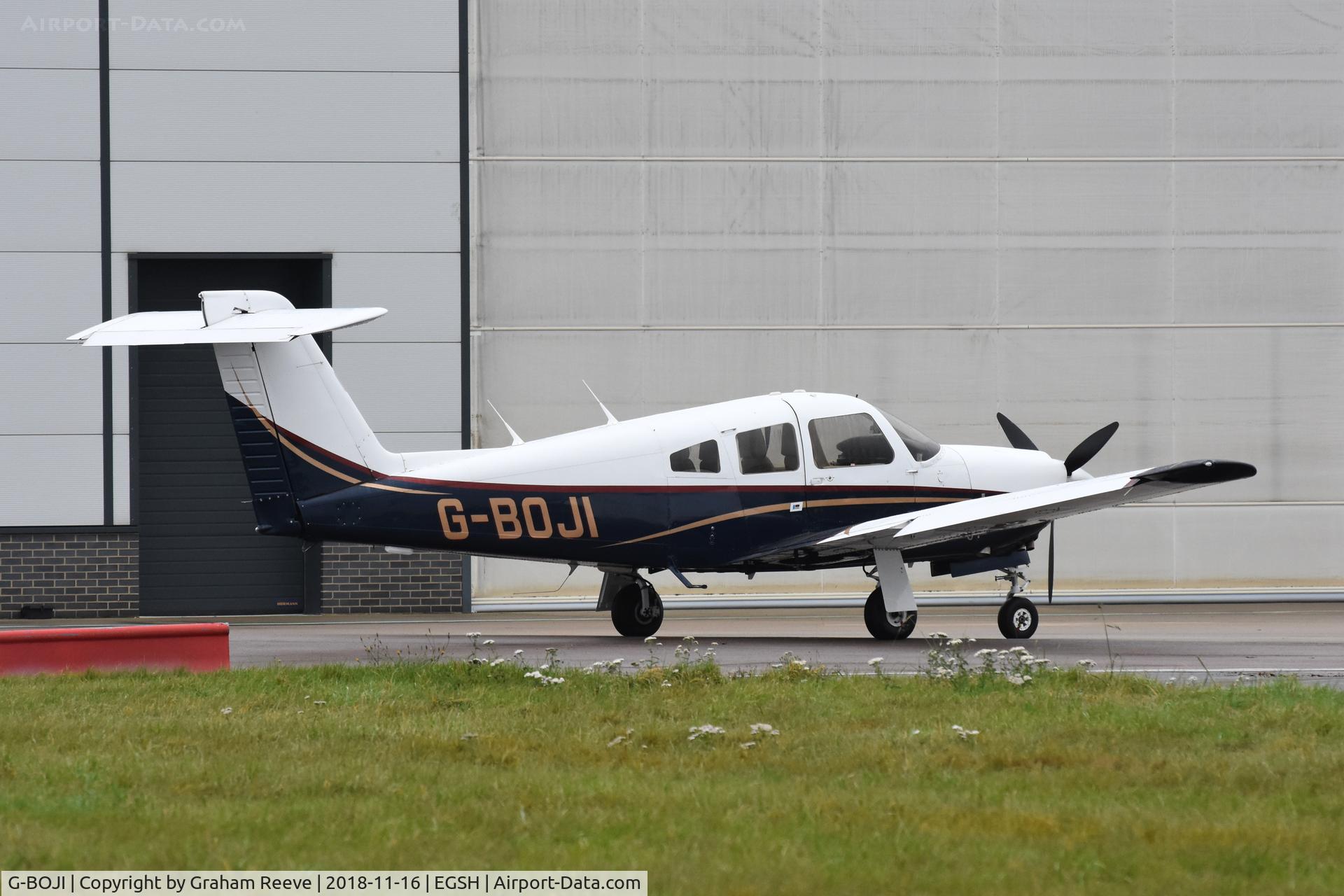 G-BOJI, 1979 Piper PA-28RT-201 Arrow IV C/N 28R-7918221, Parked at Norwich.